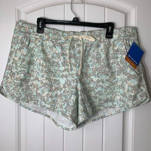 NWT Columbia Bogata Bay Stretch UPF 50 Print Shorts Sz XL